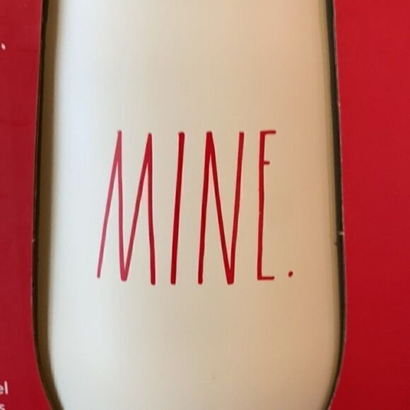 Rae Dunn Yours & Mine Wine Glass Tumblers - Picture 5 of 6